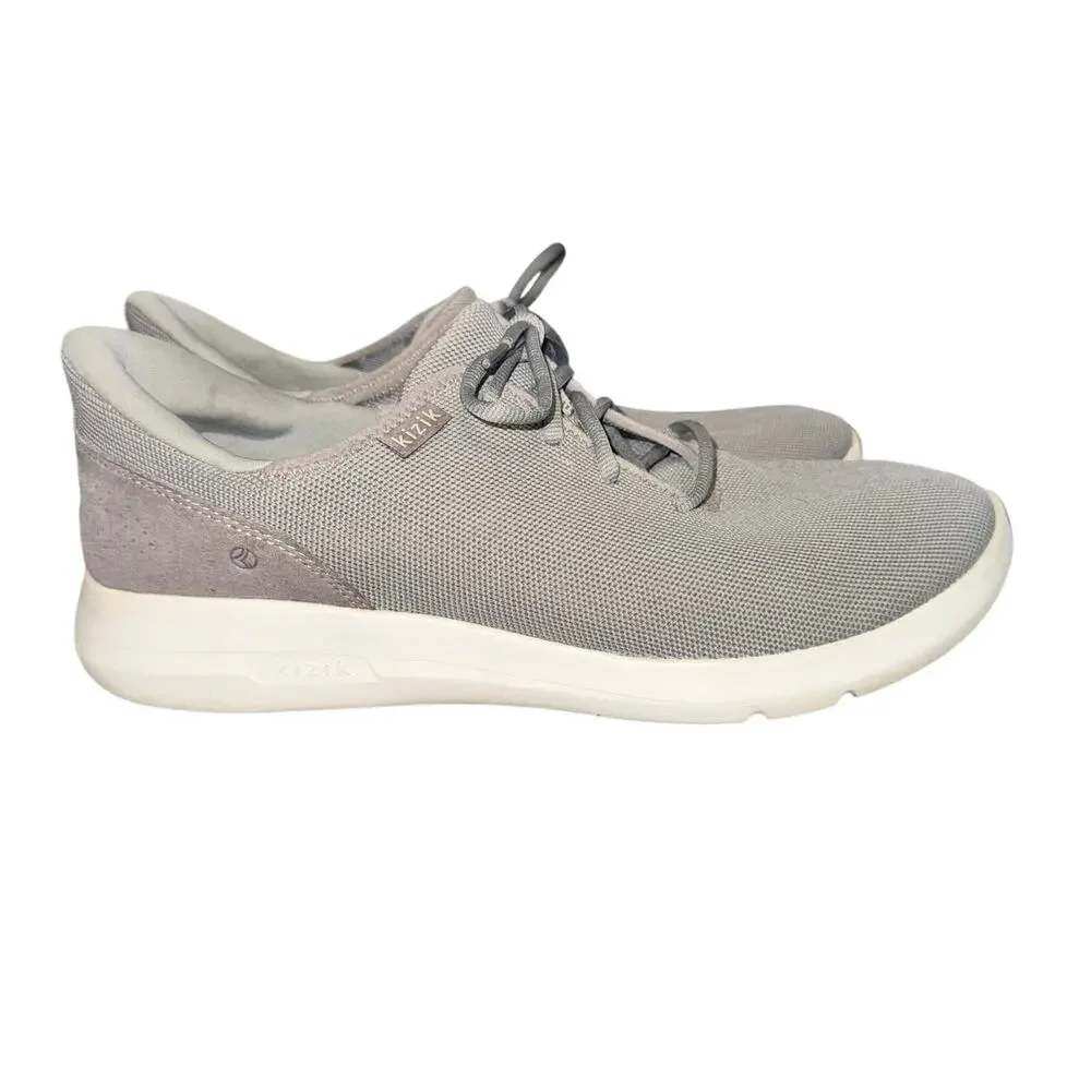 Kizik Madrid Eco-Knit Sneakers Unisex Size Men's 11.5 Women's 13 Gray White Shoe